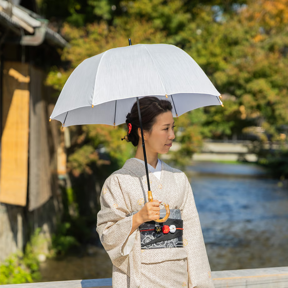 和モダン日傘　晴雨兼用｜深張り・無地