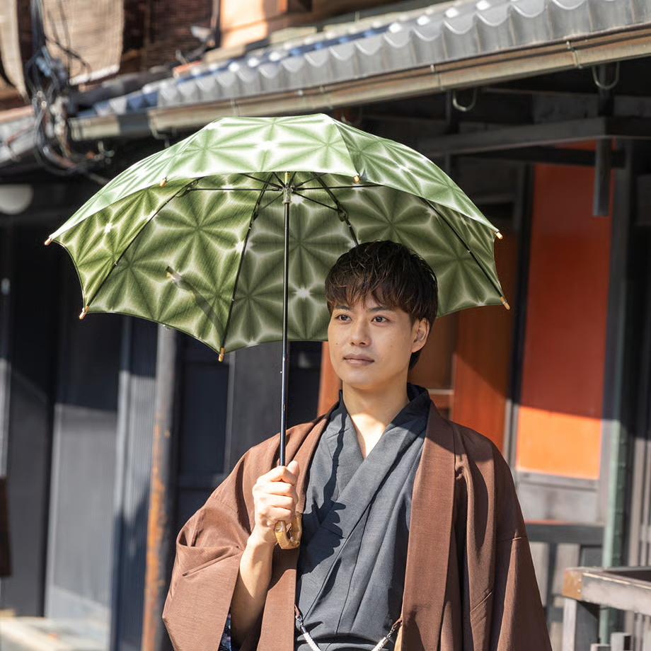 和モダン日傘　晴雨兼用｜浅張り・抹茶