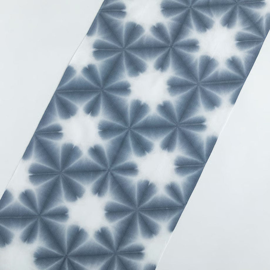 雪花絞り染め　手ぬぐい｜グレー