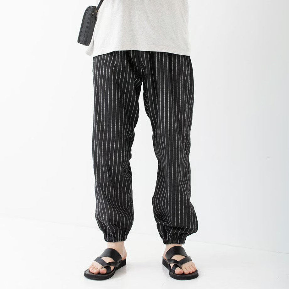 和晒ガーゼのもんぺ｜ストライプ柄